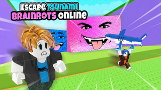 Play Escape Tsunami Brainrots Online now!